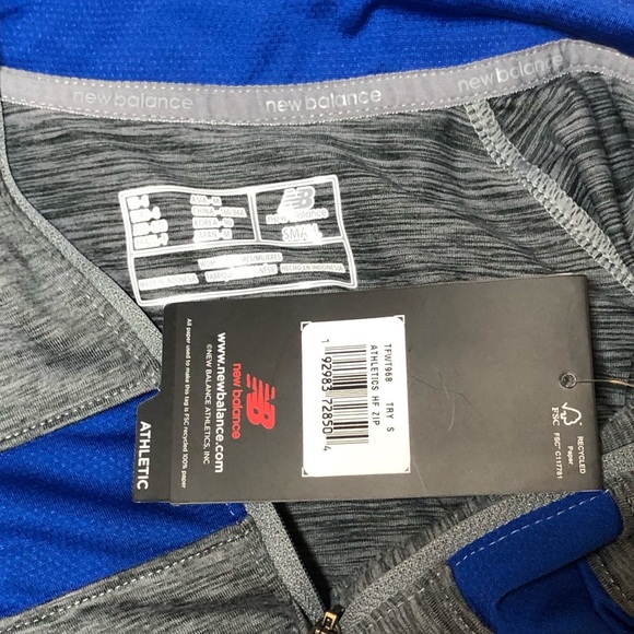 New Balance Athletics Half Zip long sleeve top size S - Picture 6 of 9